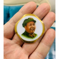 少見異形毛主席陶瓷像章(au40695519)_佑美書苑