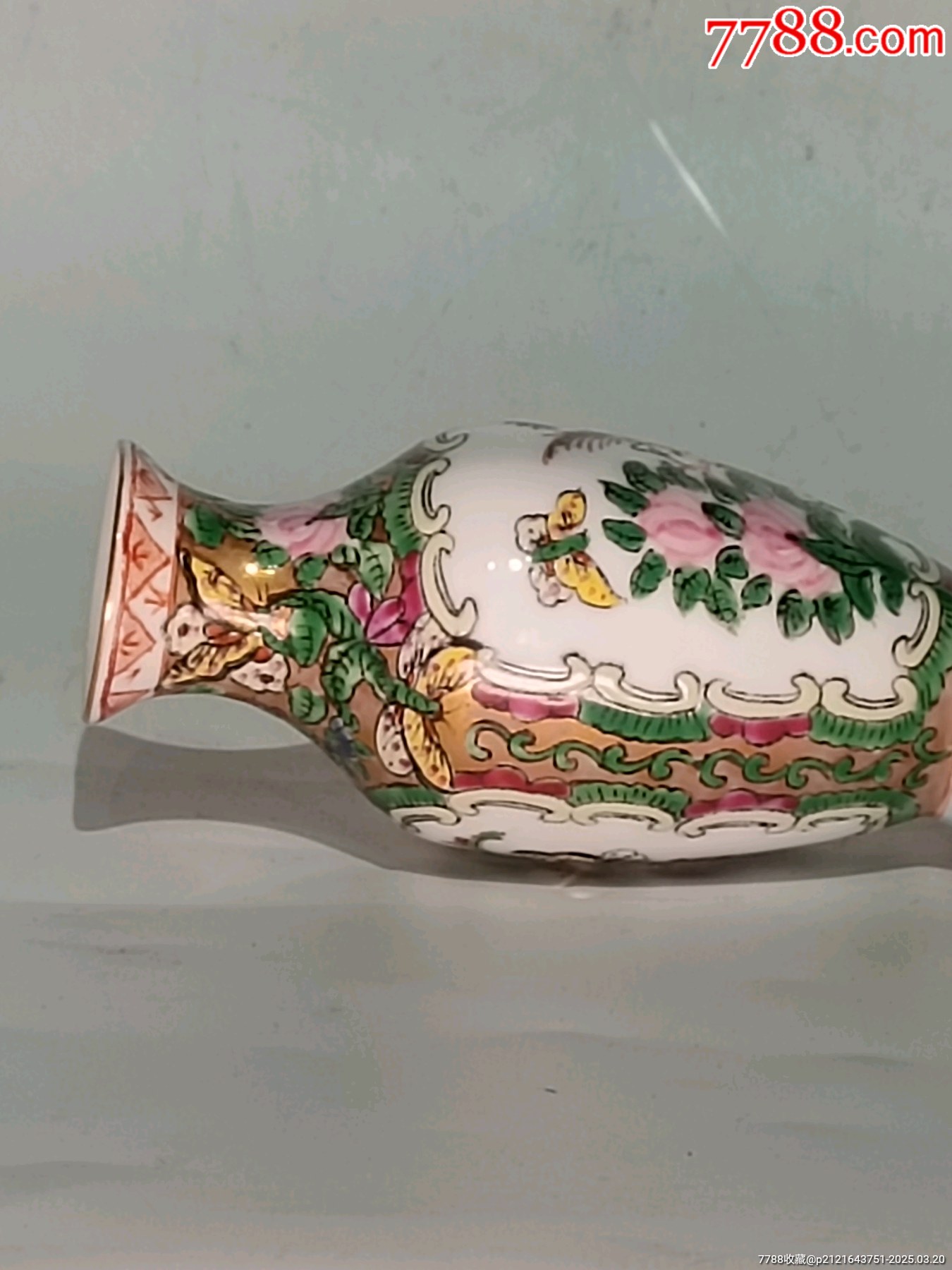 全美品民國廣彩花鳥紋箸瓶_價格436元_第4張_
