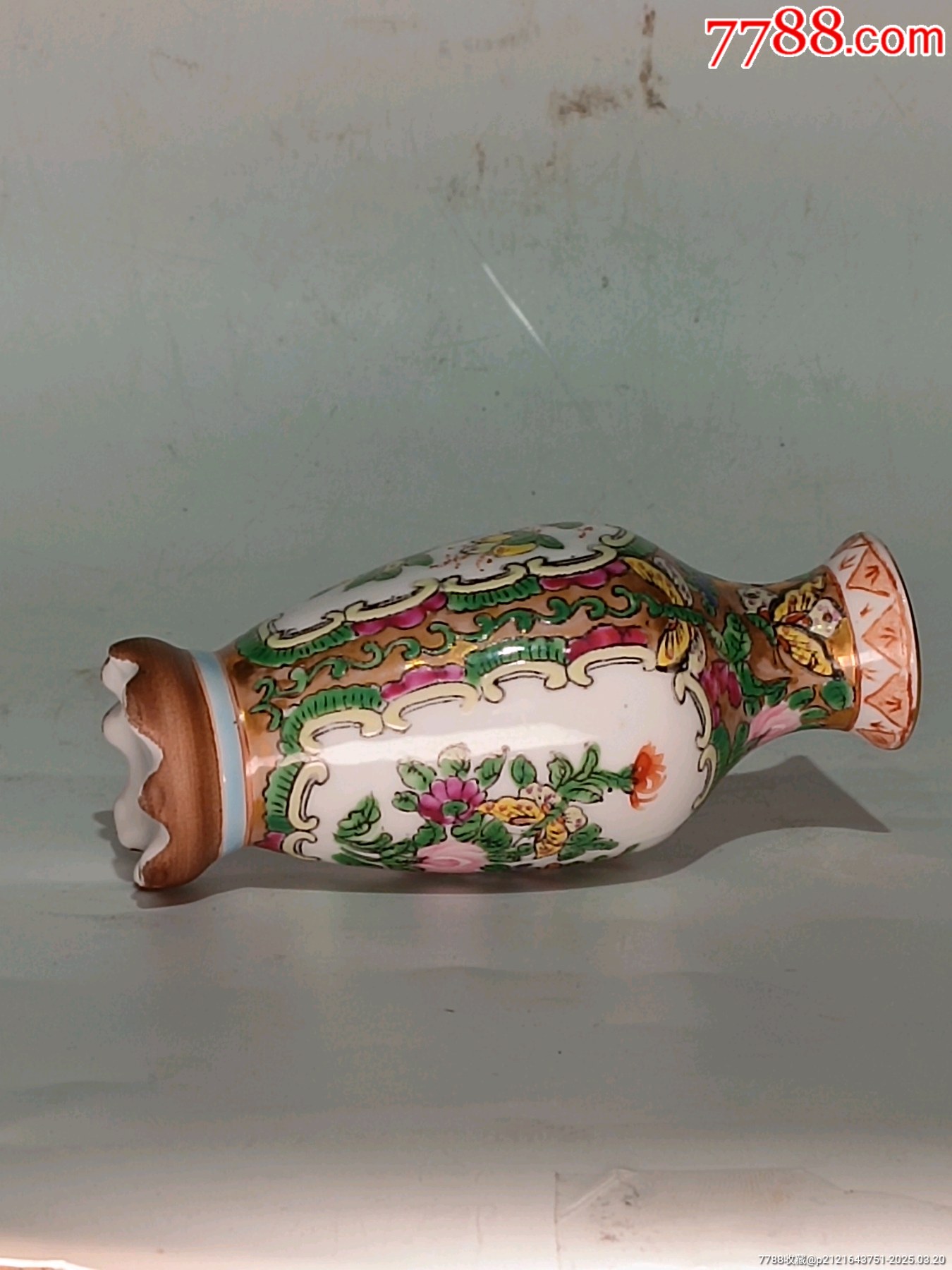 全美品民國廣彩花鳥紋箸瓶_價格436元_第7張_