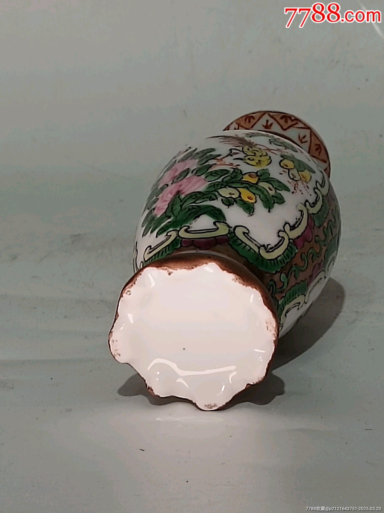 全美品民國廣彩花鳥紋箸瓶_價格436元_第10張_