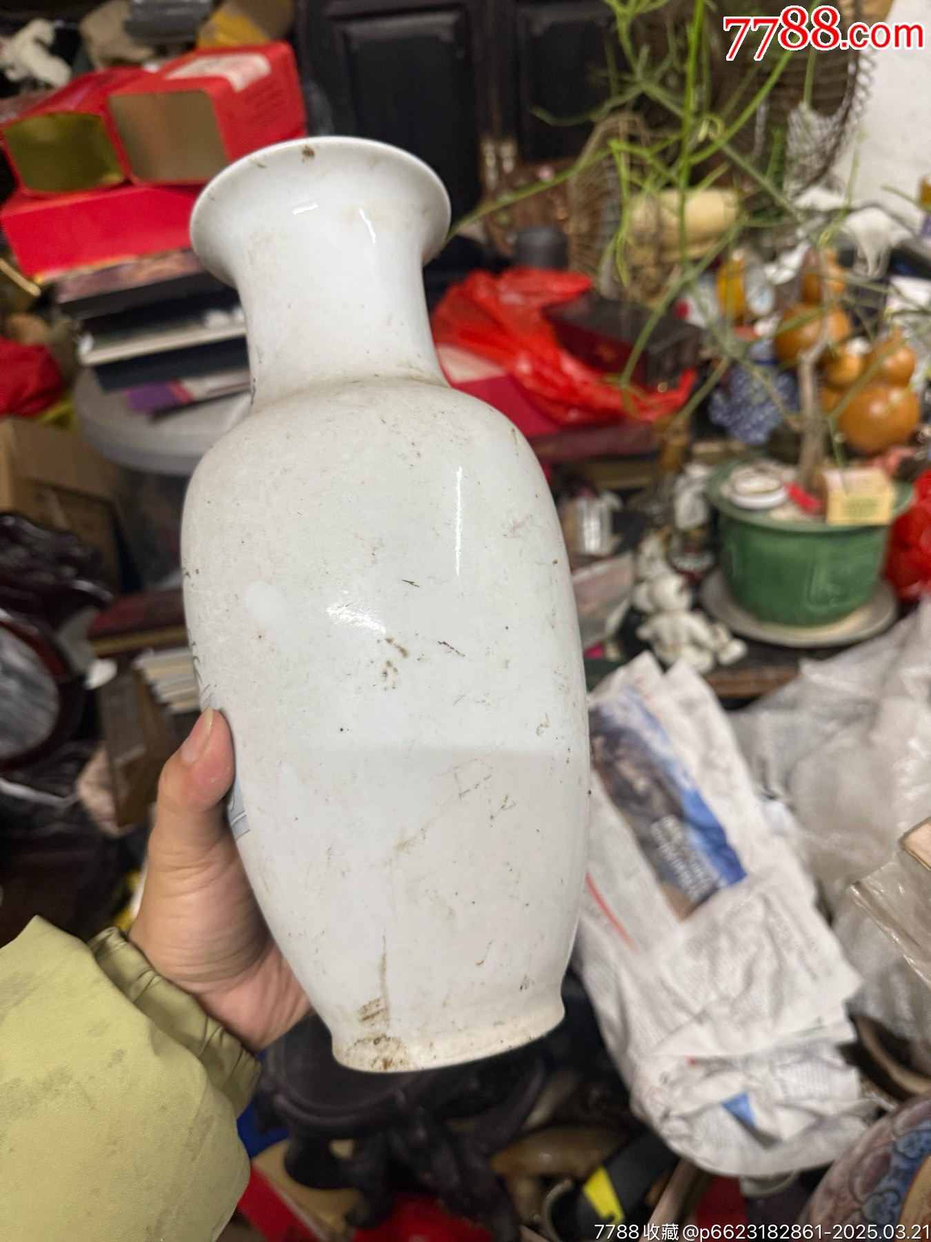 八十年代老楓溪福祿壽三星人物花瓶完整_價(jià)格20元_第2張_