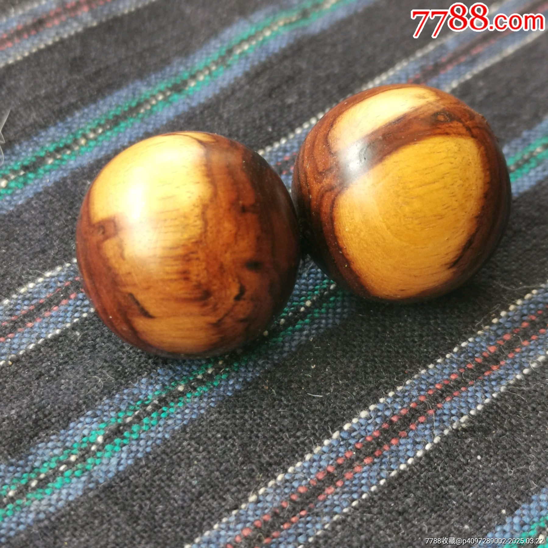 海南黃花梨珠子一對_價(jià)格38元【嘉禾古玩】_第7張_