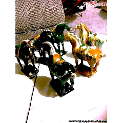 三彩马六骏摆件(zc40745244)