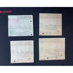 1950年九月上海電話公司發(fā)票4張