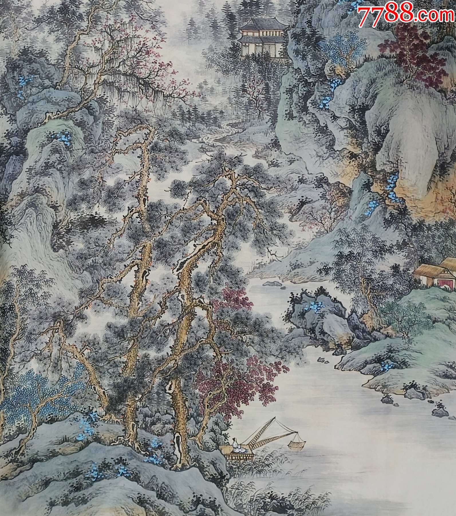 【帶合影授權拍賣】中美協(xié)會員、知名畫家劉彥秀作品：云嶺探幽_價格420元_第5張_