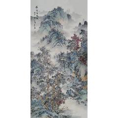 【帶合影授權(quán)拍賣】中美協(xié)會員、知名畫家劉彥秀作品：云嶺探幽
