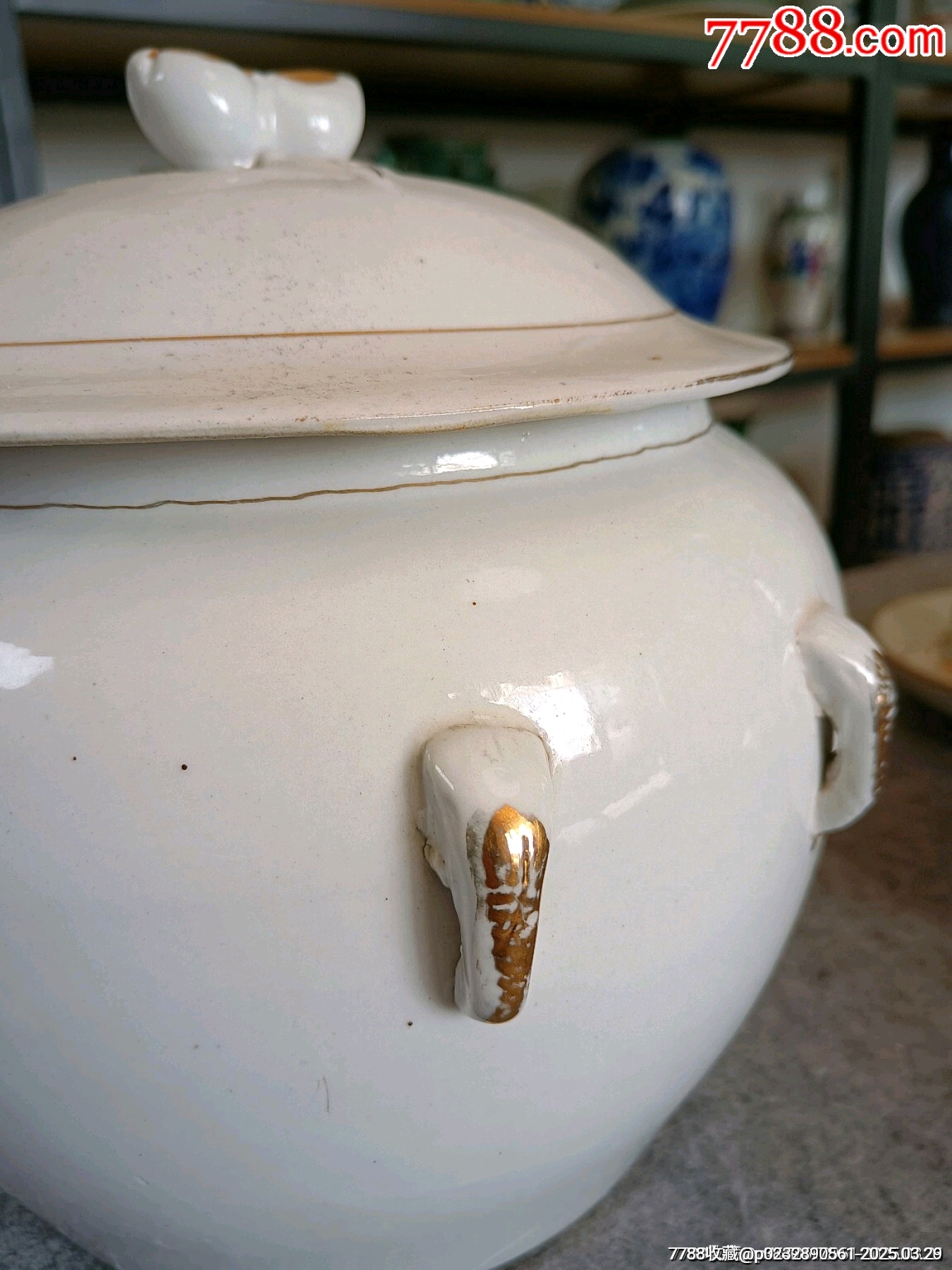 （全品）建國初期567刷花粉彩花鳥四系粥罐尺寸：直徑約20cm通高約20cm_價格28元_第4張_