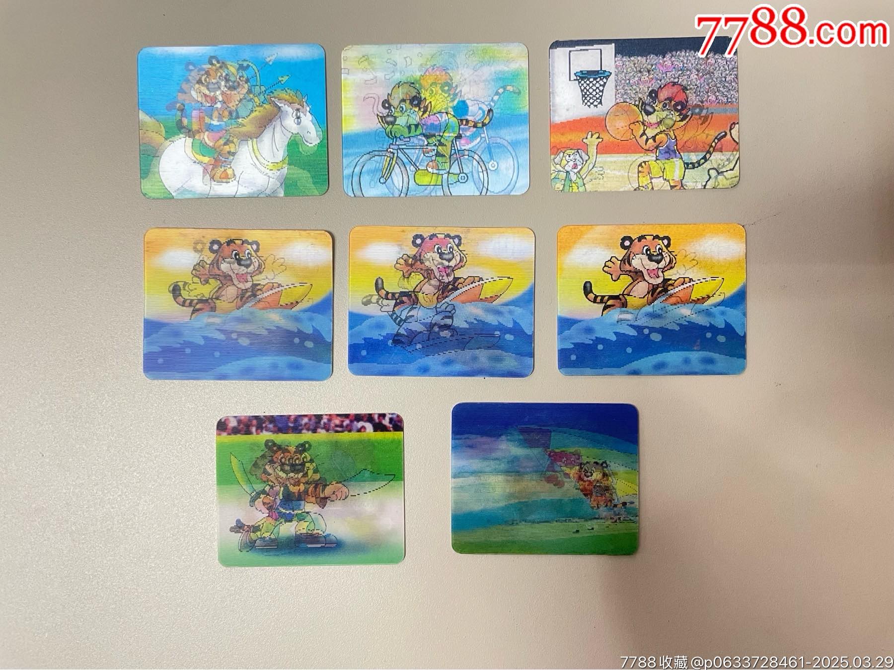小虎隊運動變化卡8張合拍有缺卡_價格353元_第1張_