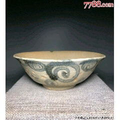 （全品）明代早期洪武青花碗，重拍鴿友勿擾，(au40827305)