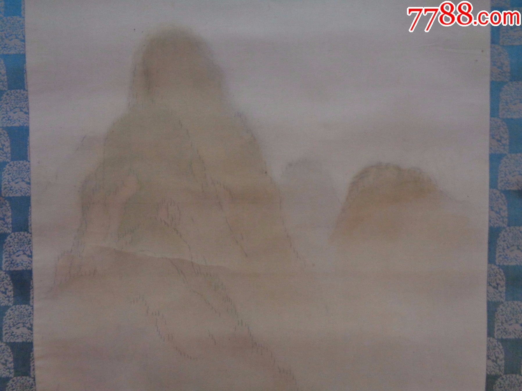 2-15、小日子藏书家早年旧藏,早期绘画作品一幅(绢本、卷轴装裱)-价格:13.0000元-zc40874674-山水国画原作 -加价 ...