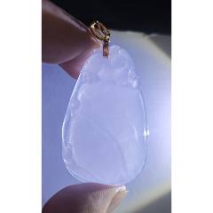 高冰種A貨紫羅蘭掛佩