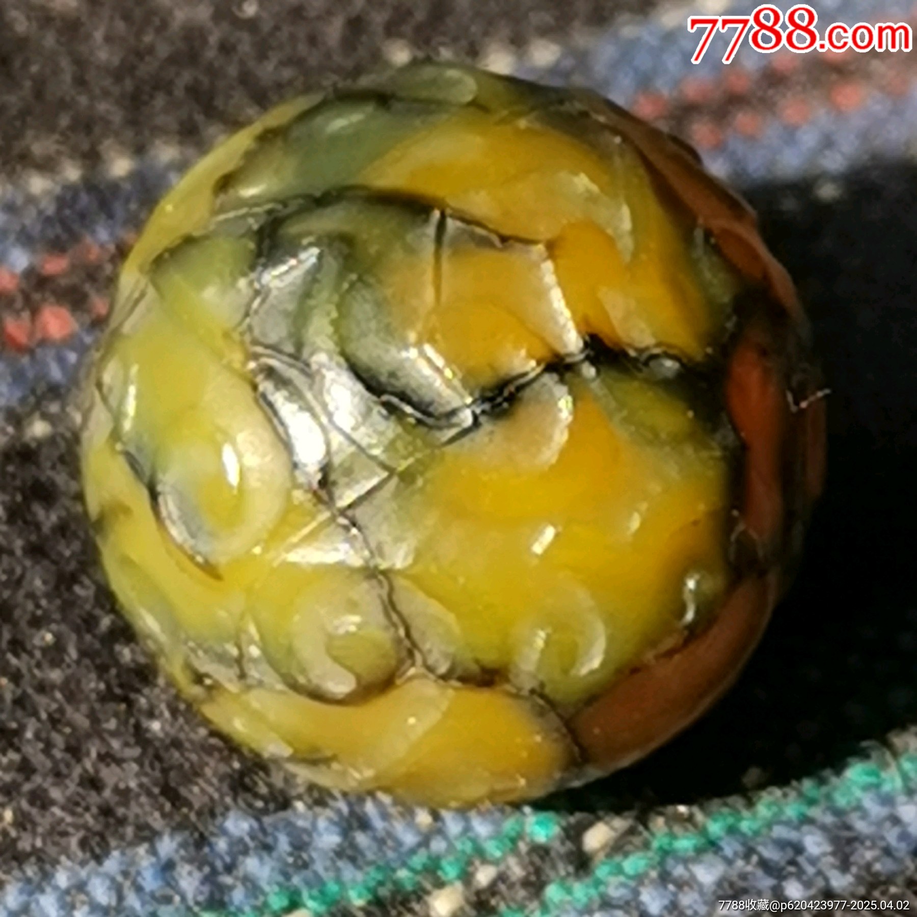 網(wǎng)紋石珠子_價(jià)格10元【嘉禾古玩】_第1張_