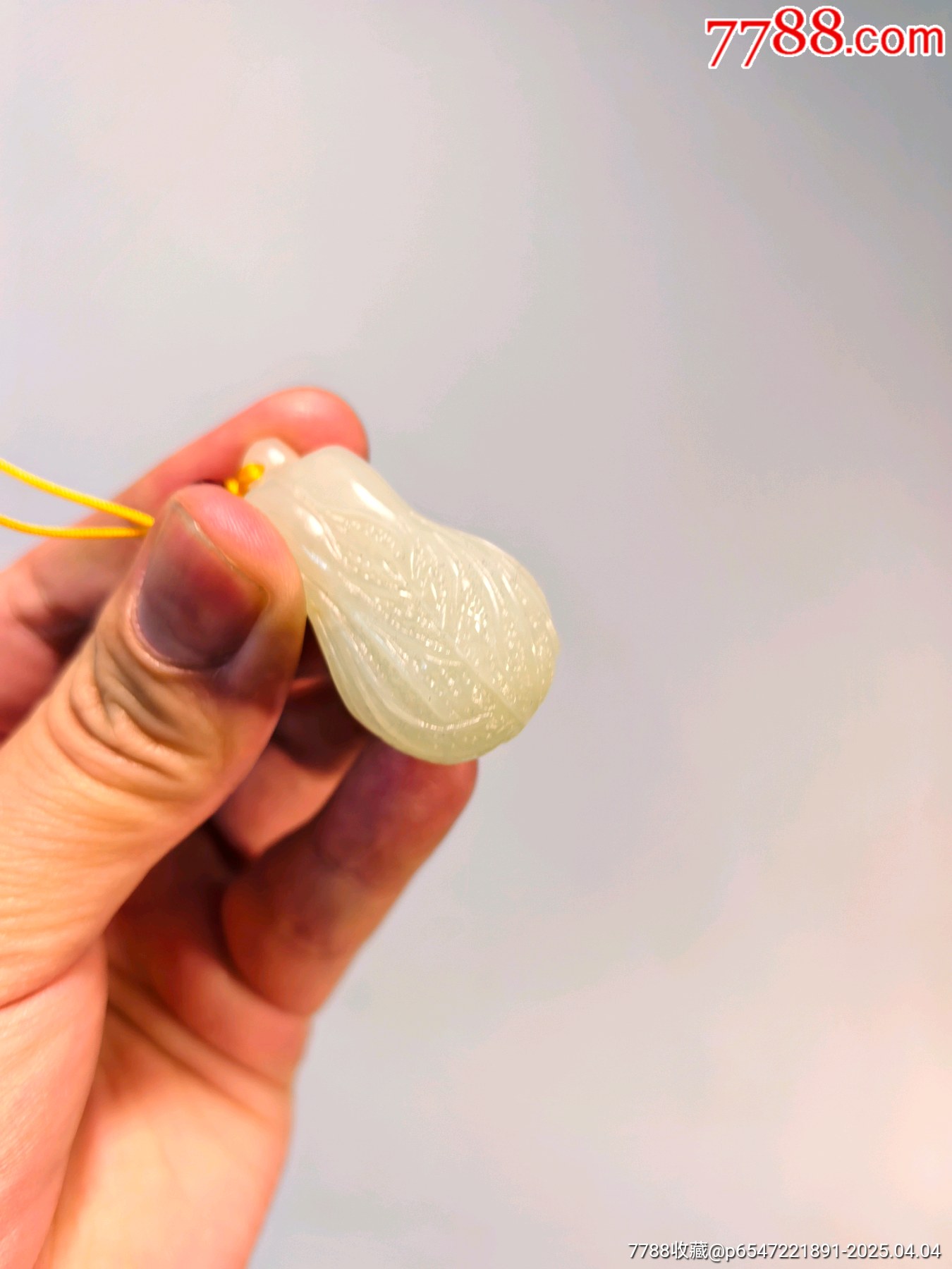 和田玉籽料白菜，如意百財_價格281元【蘭馨堂古玩收藏藝術】_第2張_