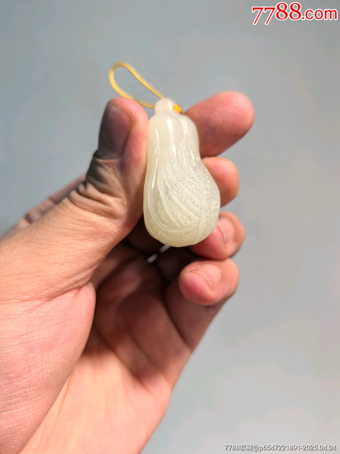 和田玉籽料白菜，如意百財_價格281元【蘭馨堂古玩收藏藝術】_第4張_