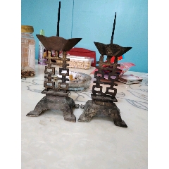 民國(guó)銅燭臺(tái)