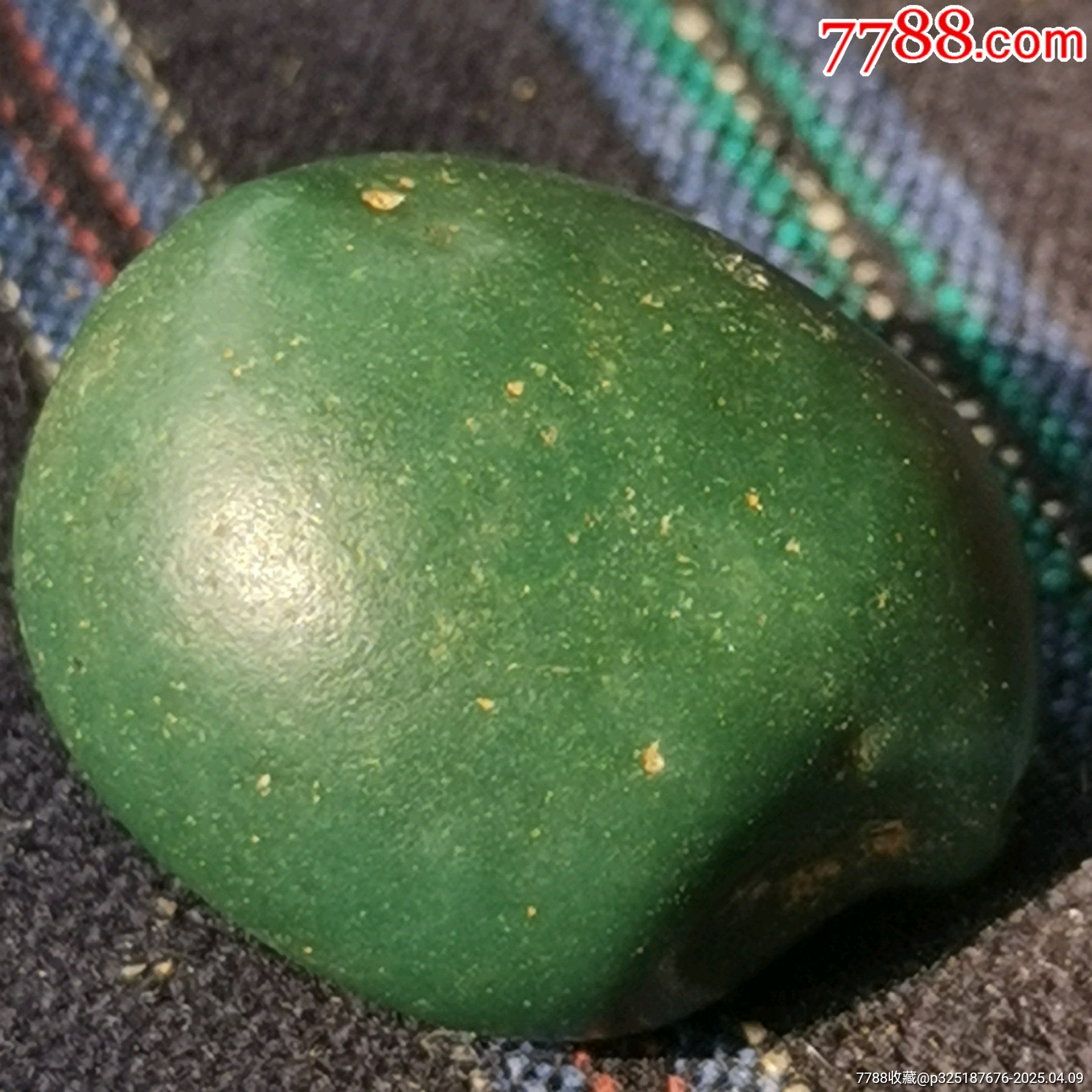 千年天然綠色風(fēng)礪石珠子_價(jià)格10元【嘉禾古玩】_第5張_