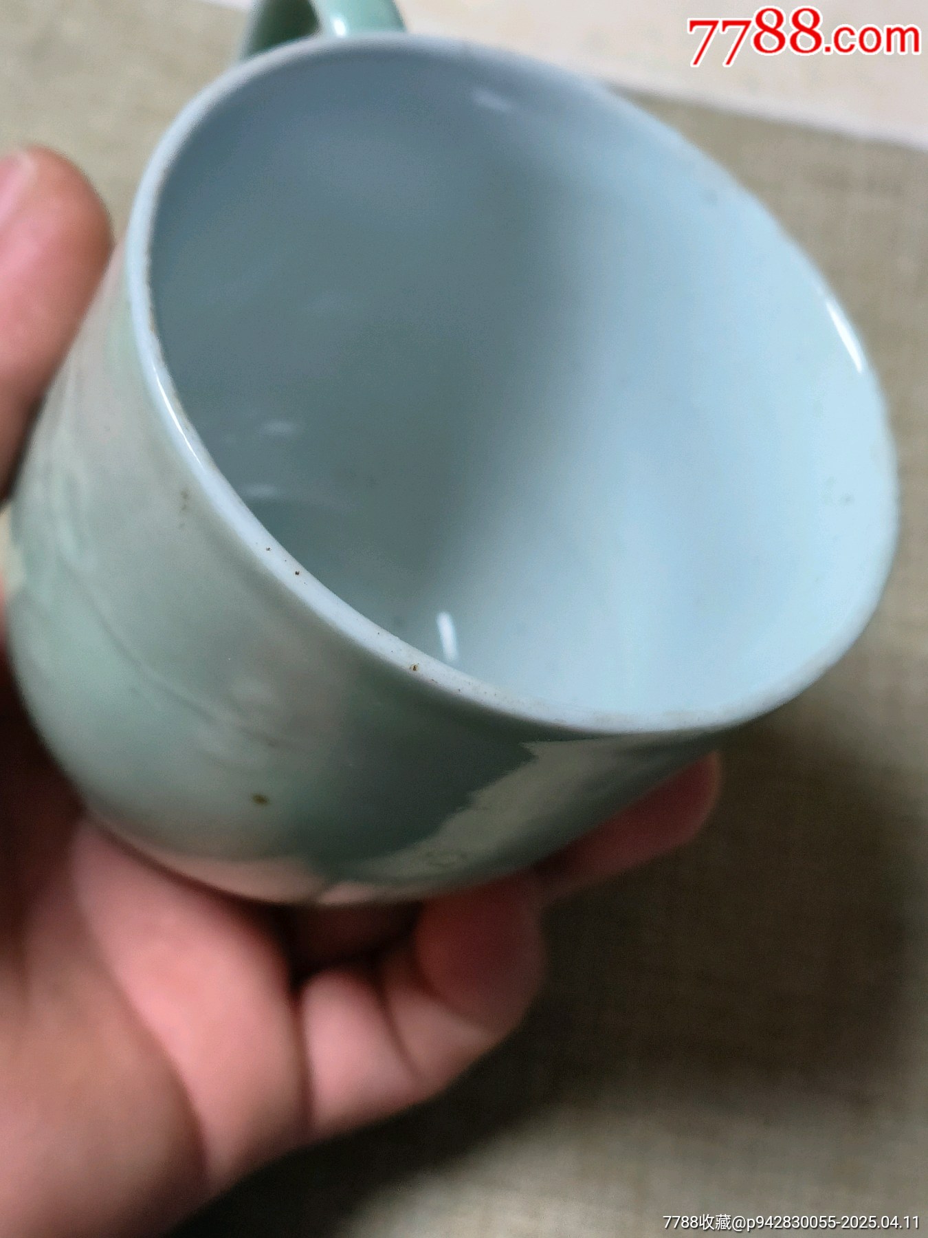 青瓷梅花杯六十年代（沒(méi)有蓋子，杯身沒(méi)有磕碰）_價(jià)格10元_第5張_