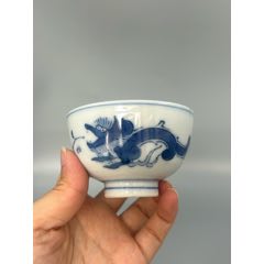 手繪龍紋主人杯，一枚