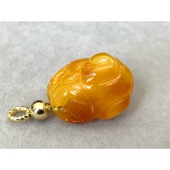 純天然蜜蠟雞油黃帶皮色貔貅(au40975447)_7788商城__七七八八商品交易平臺(tái)(7788.com)