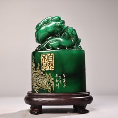 珍品旧藏田黄石印章镂空雕【神兽螭龙】老闲章硬料枇杷黄随形雕刻 珍品旧藏田黄石印章镂空雕【神兽螭龙】老闲章硬料枇杷黄随形雕刻