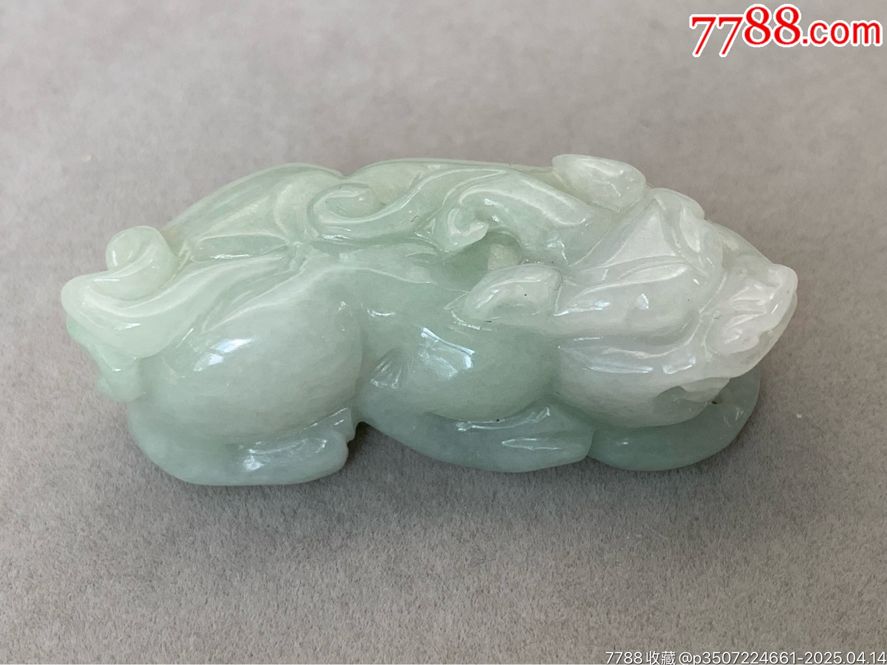 純天然A貨翡翠貔貅大掛件_價(jià)格100元_第12張_