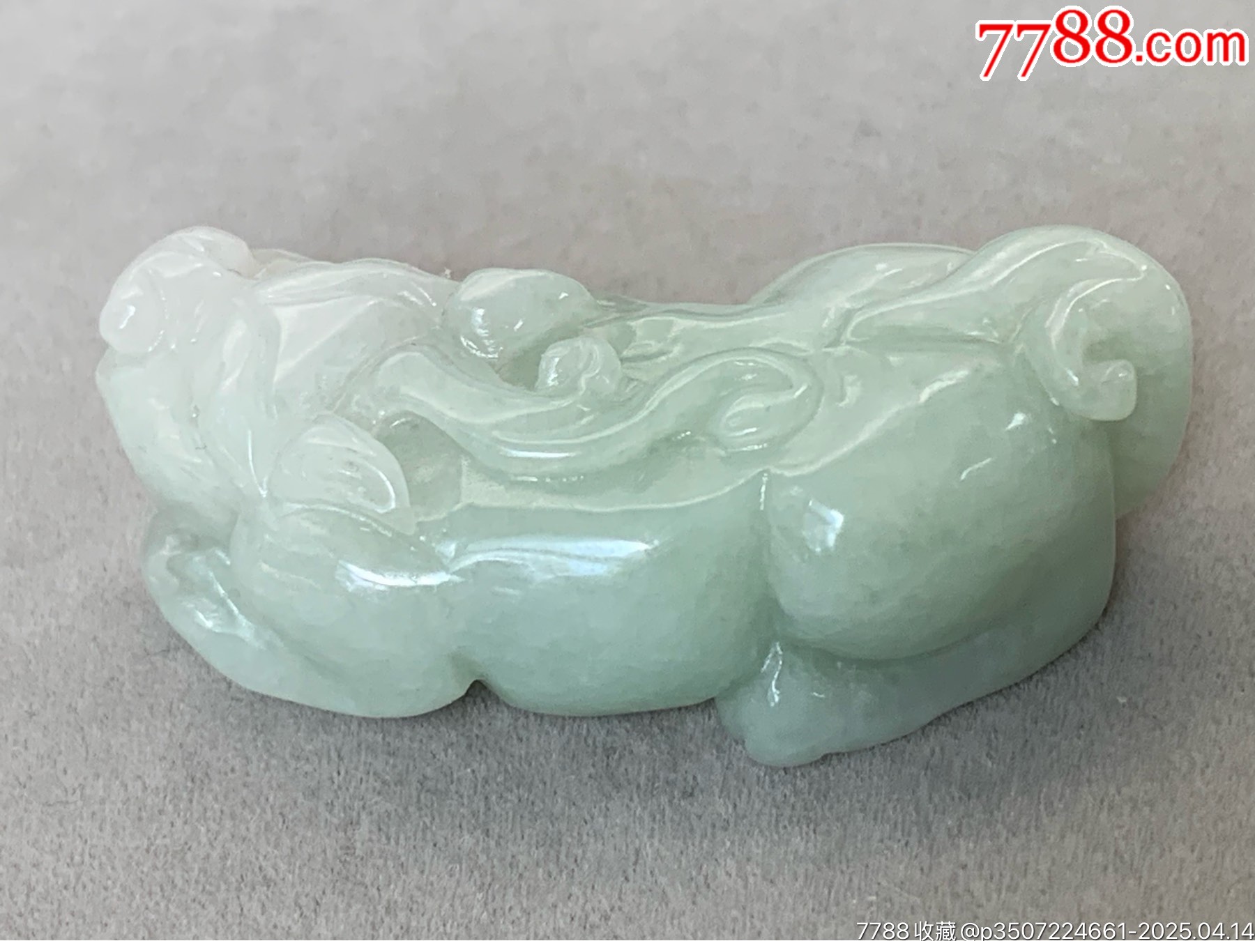 純天然A貨翡翠貔貅大掛件_價(jià)格100元_第13張_
