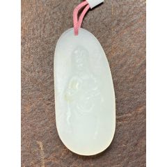 純天然和田玉山料觀(guān)音牌(au40983374)