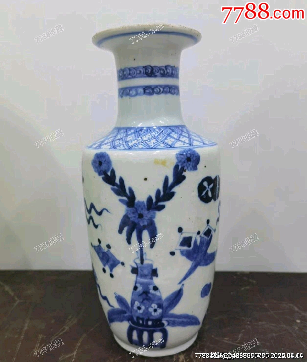晚清民國青花八寶瓷瓶_價(jià)格381元【蘭馨堂古玩收藏藝術(shù)】_第2張_