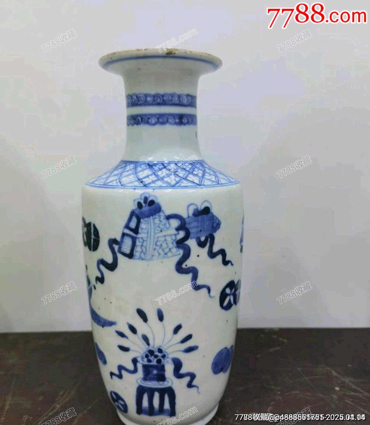 晚清民國青花八寶瓷瓶_價(jià)格381元【蘭馨堂古玩收藏藝術(shù)】_第3張_