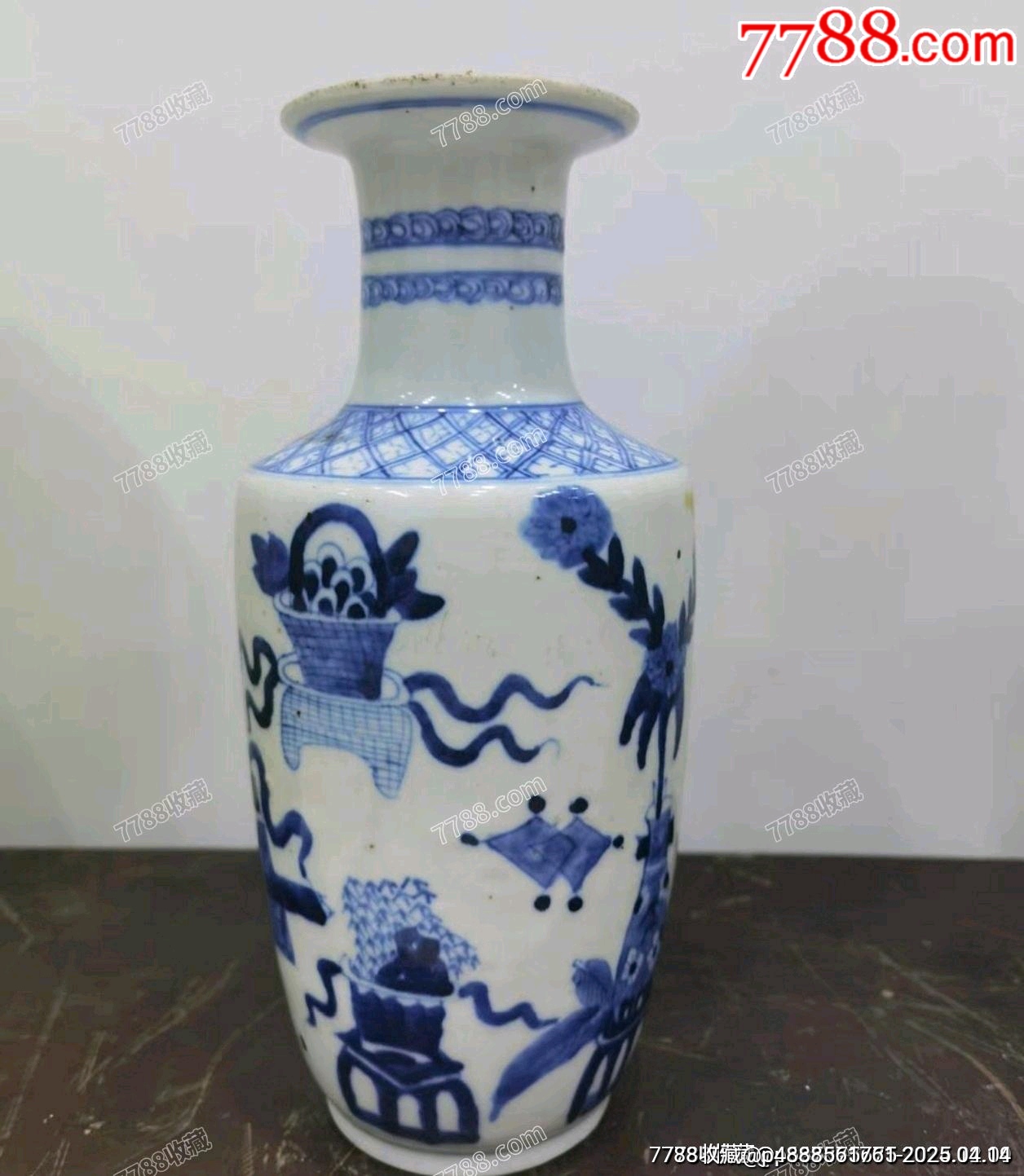 晚清民國青花八寶瓷瓶_價(jià)格381元【蘭馨堂古玩收藏藝術(shù)】_第5張_