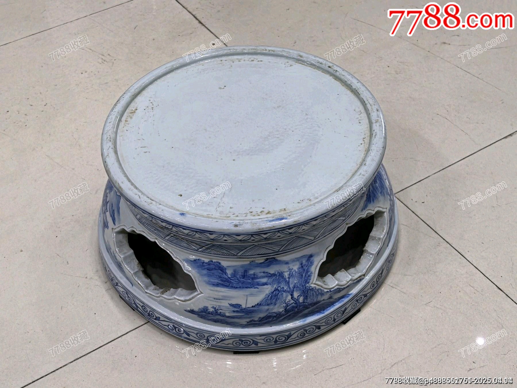 民國(guó)至創(chuàng)匯大尺寸青花花瓶座擺件_價(jià)格361元【蘭馨堂古玩收藏藝術(shù)】_第1張_