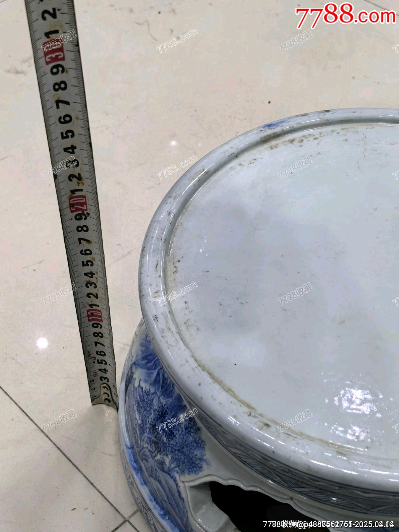民國(guó)至創(chuàng)匯大尺寸青花花瓶座擺件_價(jià)格361元【蘭馨堂古玩收藏藝術(shù)】_第11張_