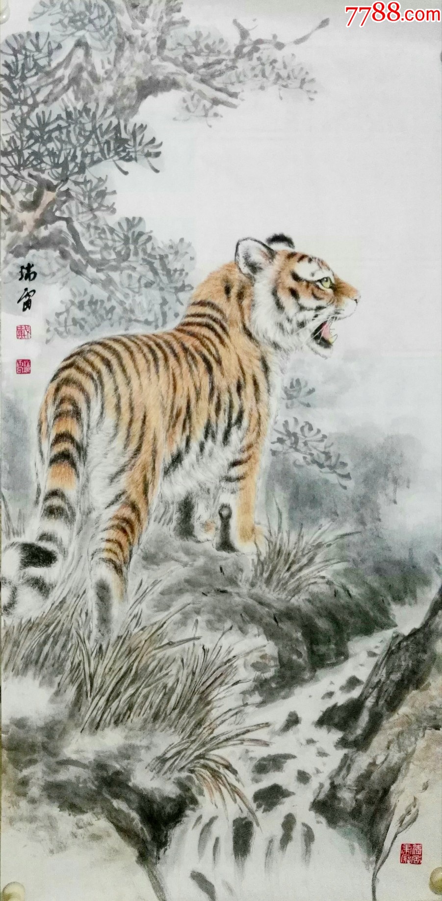 當(dāng)代畫虎名家戴老師作品_價(jià)格288元_第1張_