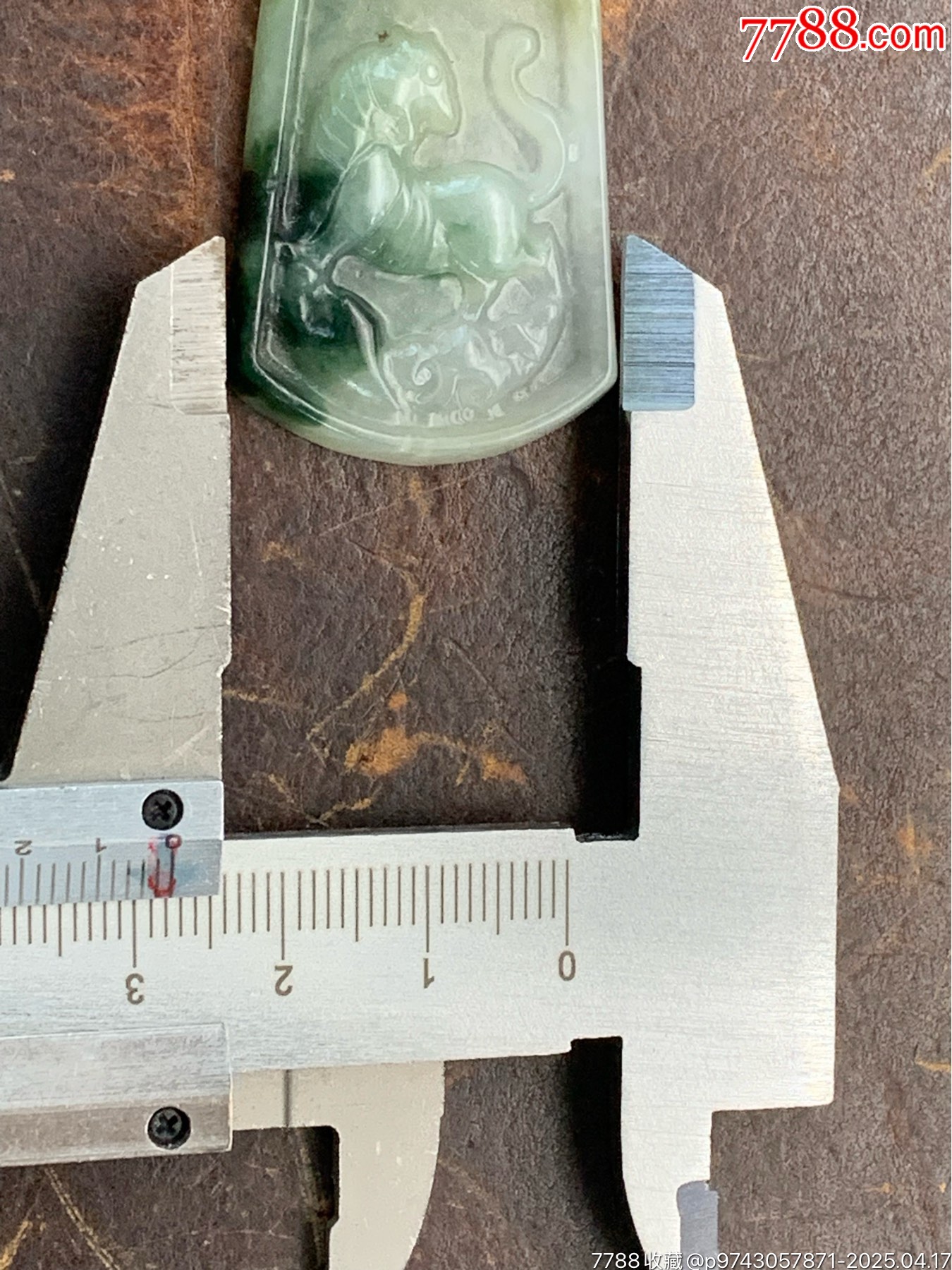 純天然A貨翡翠老貨虎牌_價格25元_第6張_