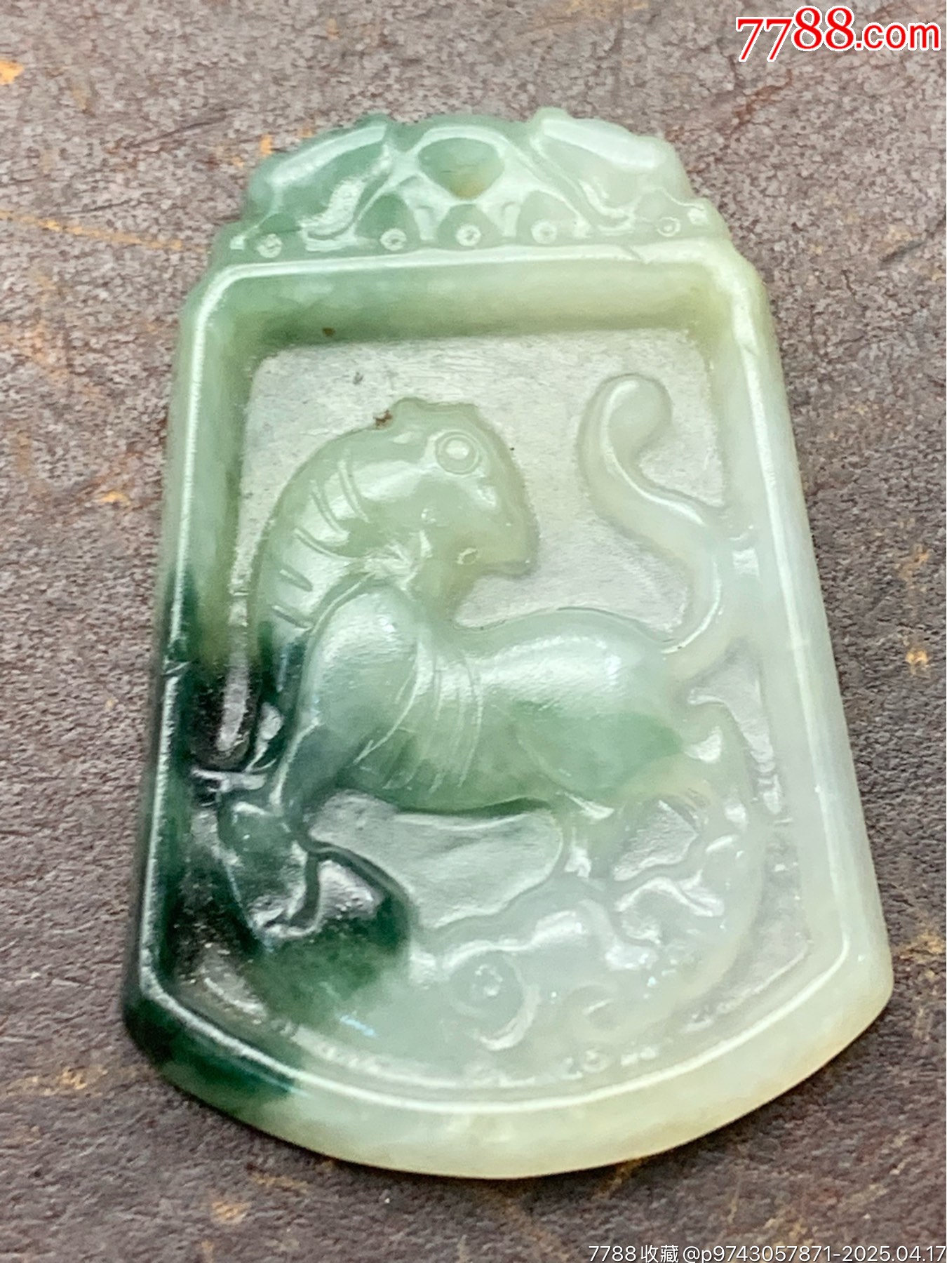 純天然A貨翡翠老貨虎牌_價格25元_第7張_