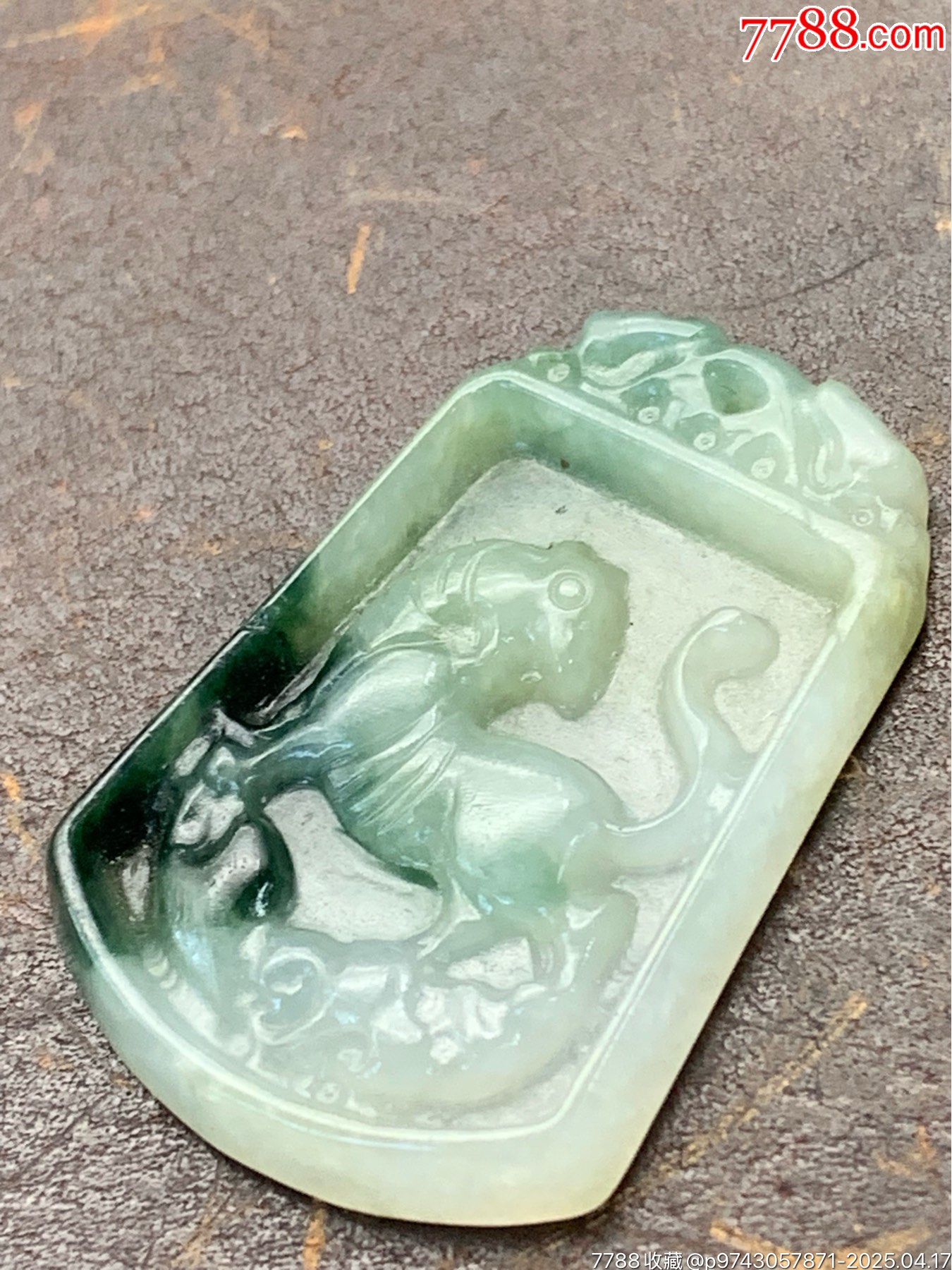 純天然A貨翡翠老貨虎牌_價格25元_第8張_