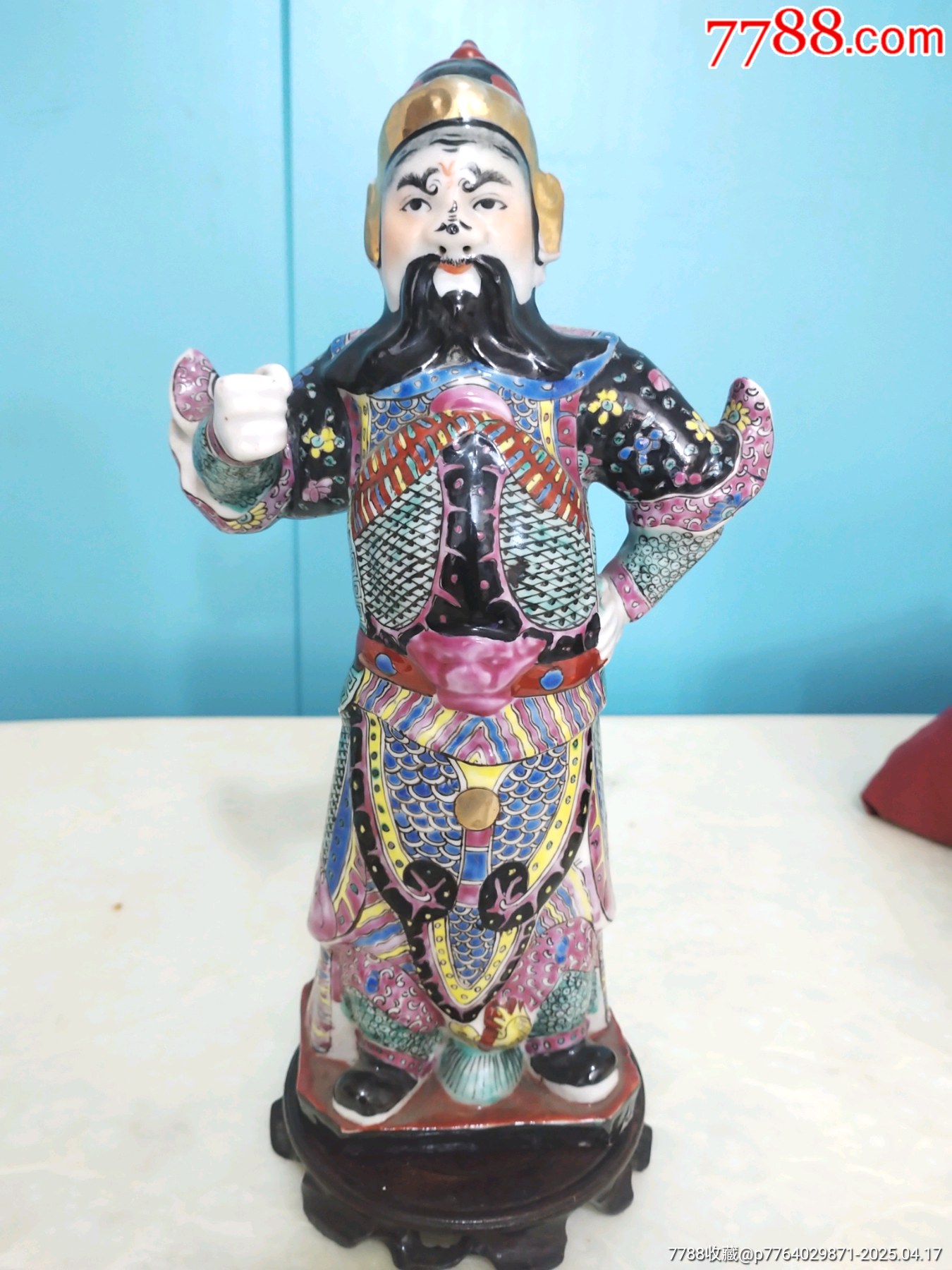 粉彩周倉瓷塑_價格3999元_第2張_