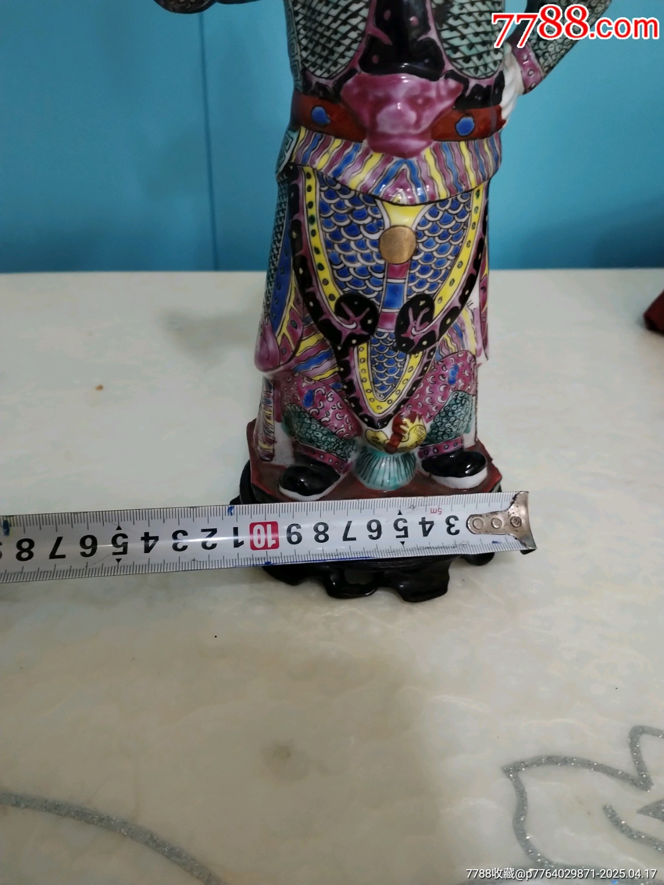 粉彩周倉瓷塑_價格3999元_第4張_