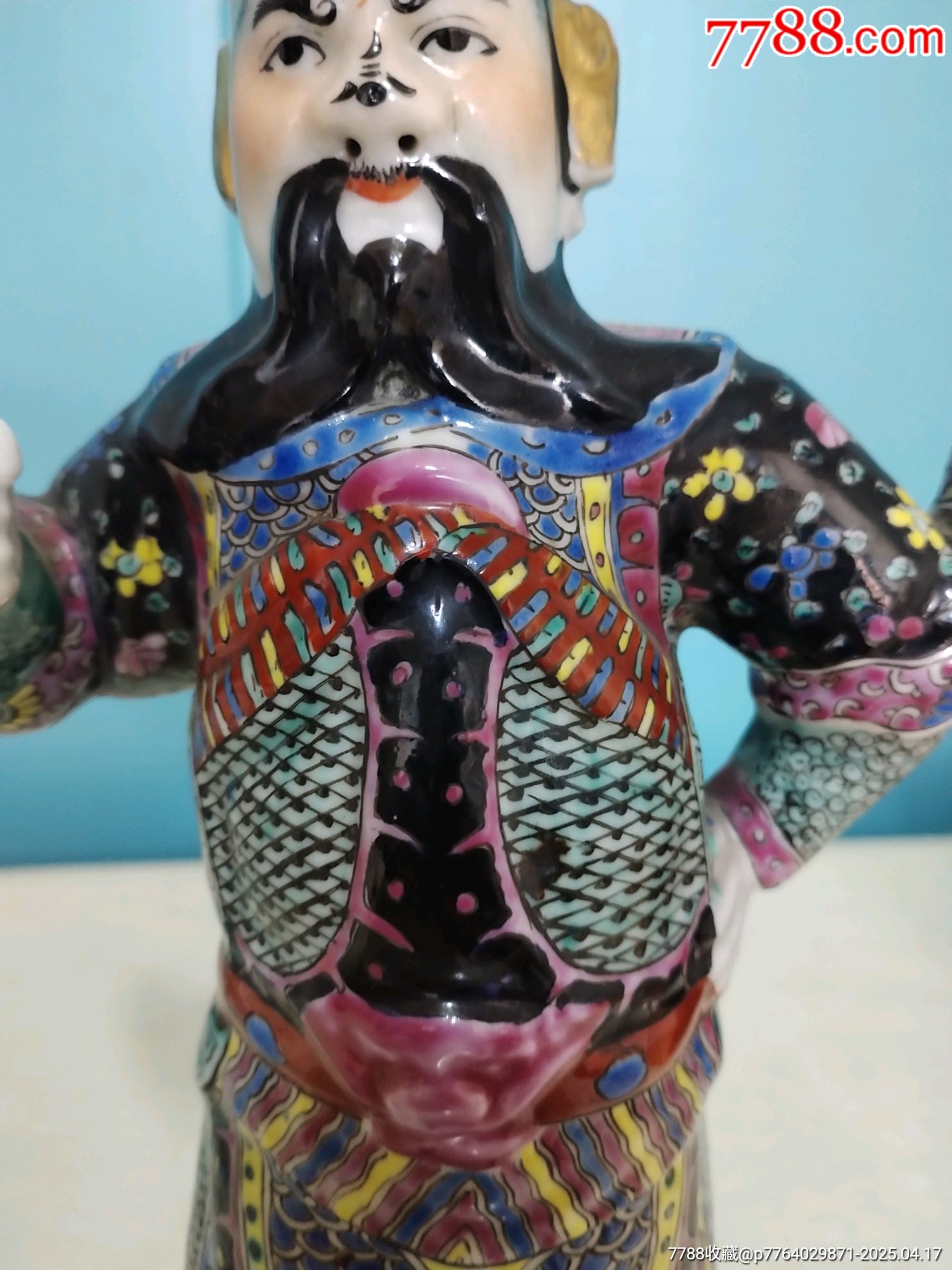 粉彩周倉瓷塑_價格3999元_第6張_
