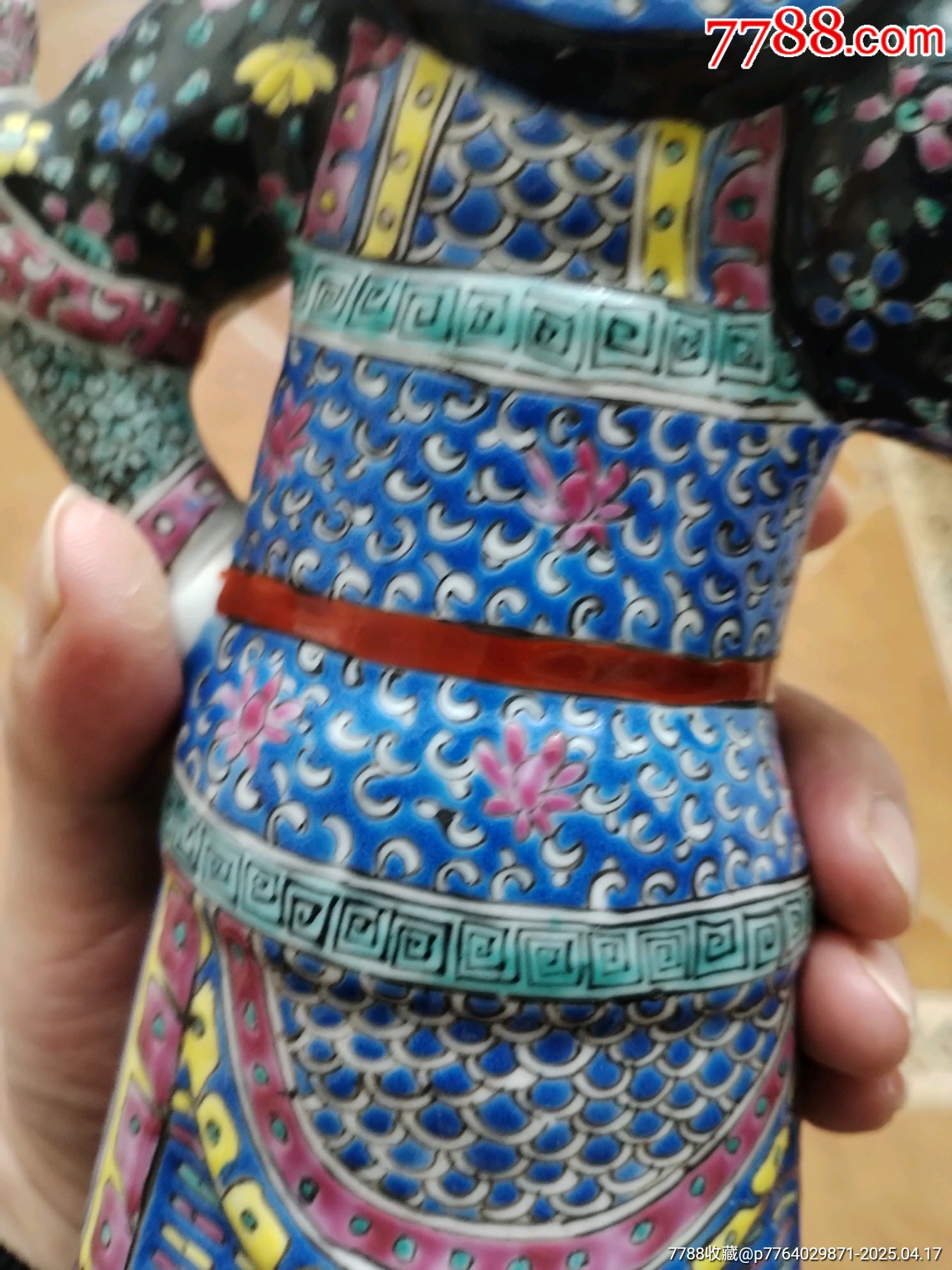 粉彩周倉瓷塑_價格3999元_第16張_