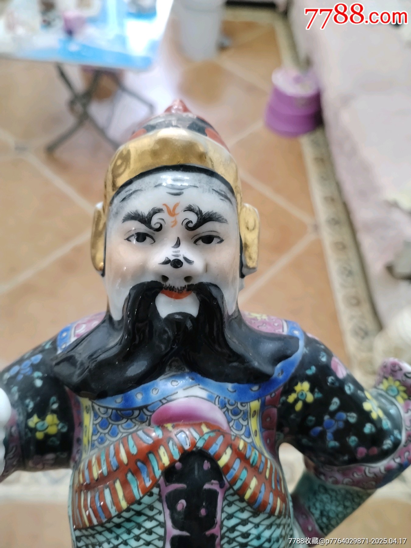 粉彩周倉瓷塑_價格3999元_第24張_