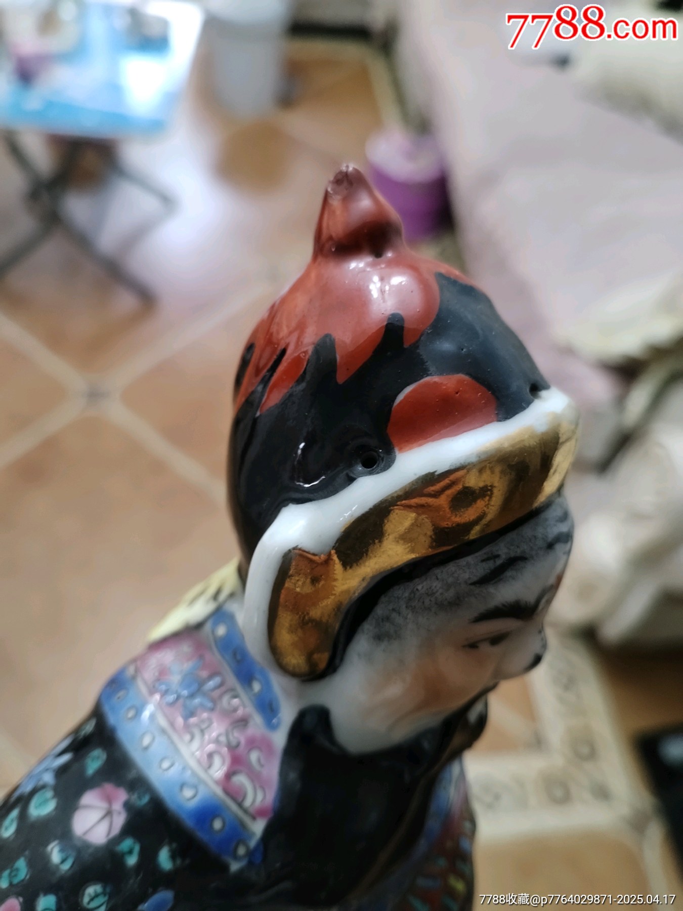 粉彩周倉瓷塑_價格3999元_第25張_