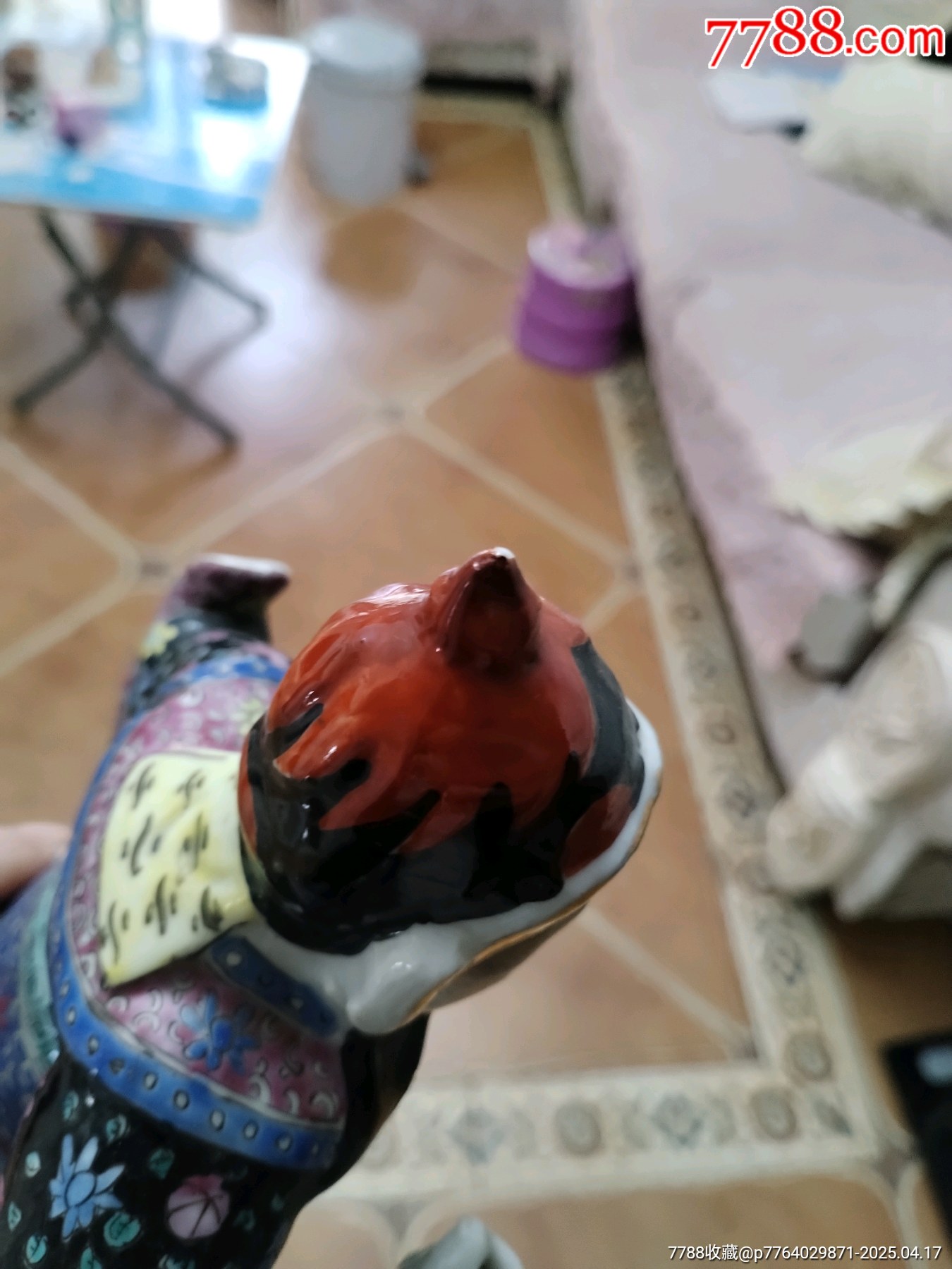 粉彩周倉瓷塑_價格3999元_第26張_