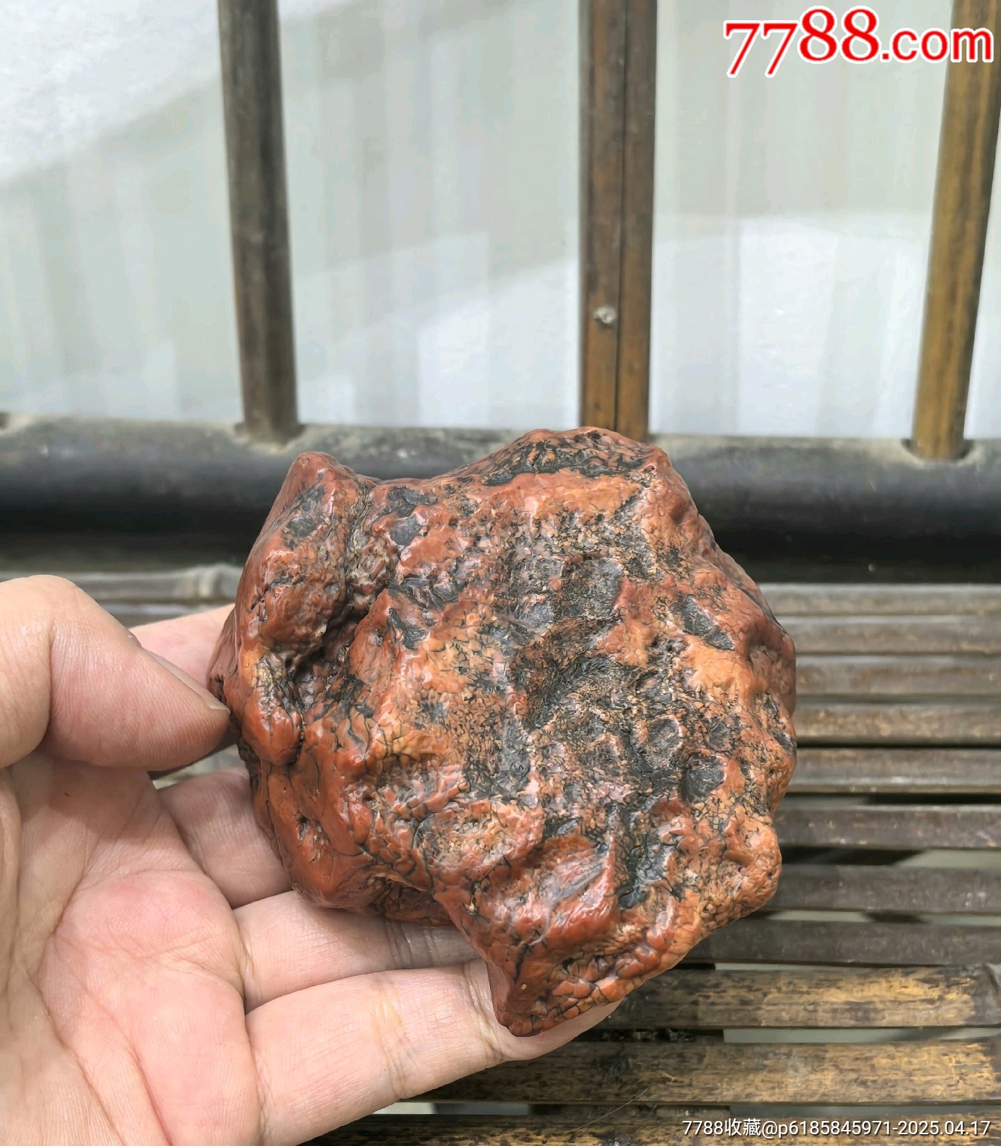 老阿拉善奇石紅碧玉_價(jià)格79元【蘭馨堂古玩收藏藝術(shù)】_第1張_