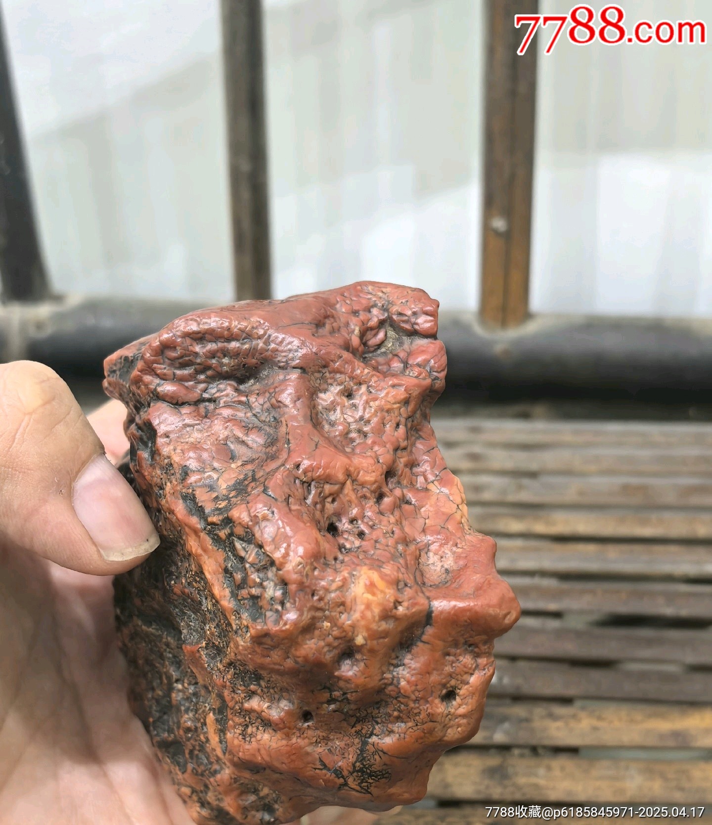 老阿拉善奇石紅碧玉_價(jià)格79元【蘭馨堂古玩收藏藝術(shù)】_第3張_