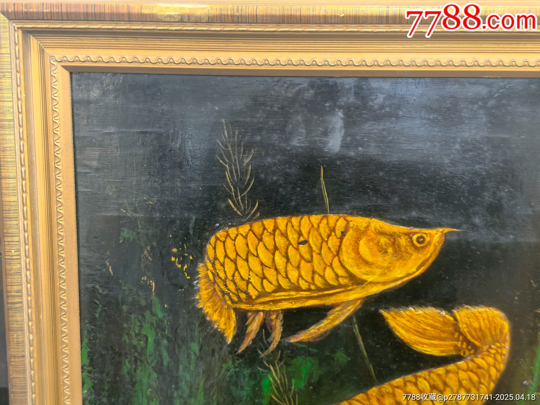 漆畫(huà)金龍魚(yú)《年年有余》_價(jià)格645元_第6張_