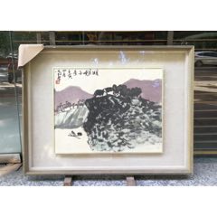 四川已故名家陳子莊國(guó)畫《明月灣小景》
