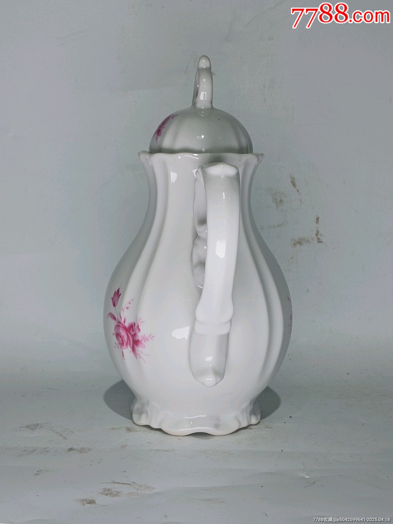 清乾隆粉彩花卉紋壺_價格625元_第3張_