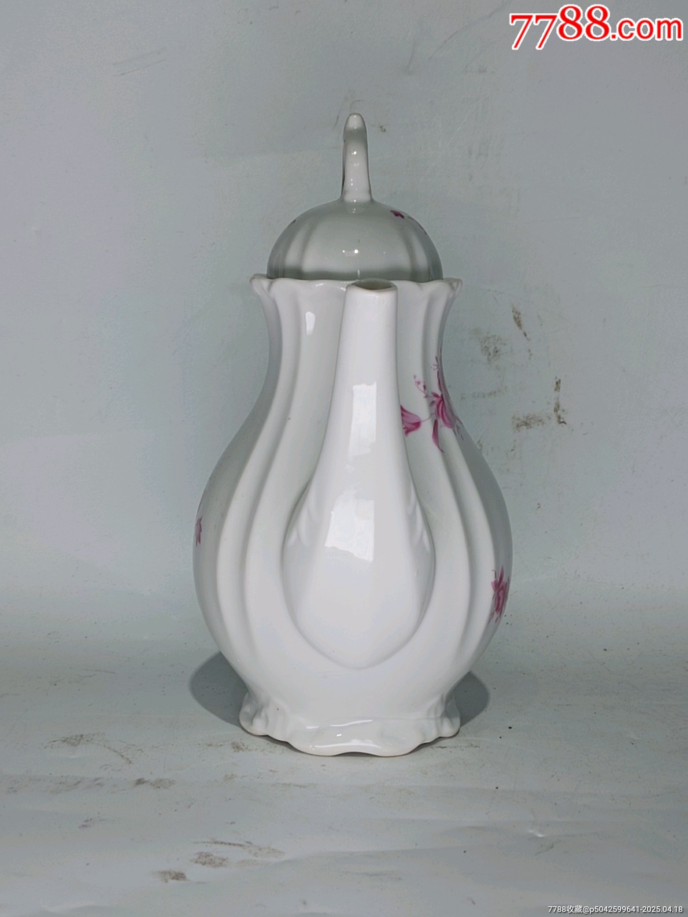 清乾隆粉彩花卉紋壺_價格625元_第4張_