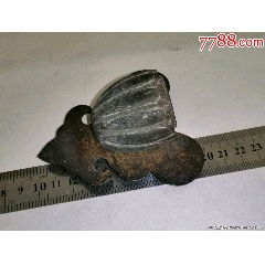 罕見的清代瓜棱型銅鳥食罐（造型漂亮，包槳老到）
